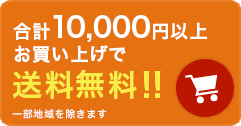 合計10000円以上お買い上げで送料無料 一部地域を除きます。